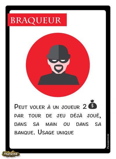 Prohibition - Carte Braqueur