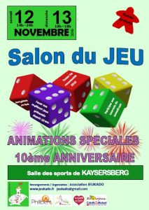 Affiche salon du jeu de Kaysersberg 2016