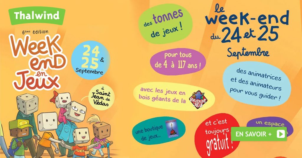 Week-end en Jeux - 24 et 25 septembre