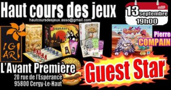 Cergy Le Haut (95) – Soirée jeux : mercredi 13 septembre Soirée jeux de société à Cergy
