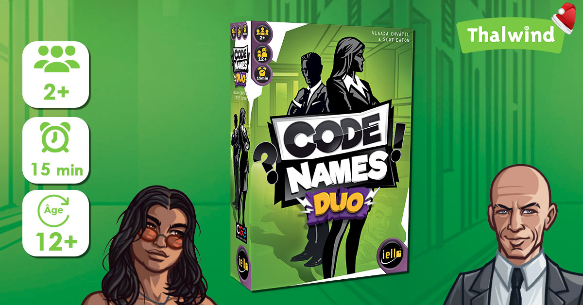 Codenames Duo, 3ème version du jeu - Thalwind actualités ludique