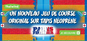 Jeu de course sur tapis néoprène avec Paris Finisher