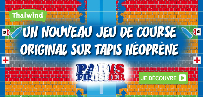 Jeu de course sur tapis néoprène avec Paris Finisher