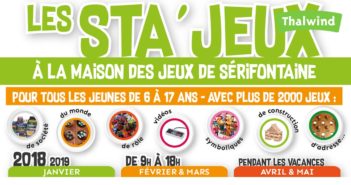 Sta’Jeux à la Maison des Jeux du 23 au 27 Avril 2018 Sta’Jeux à la Maison des Jeux