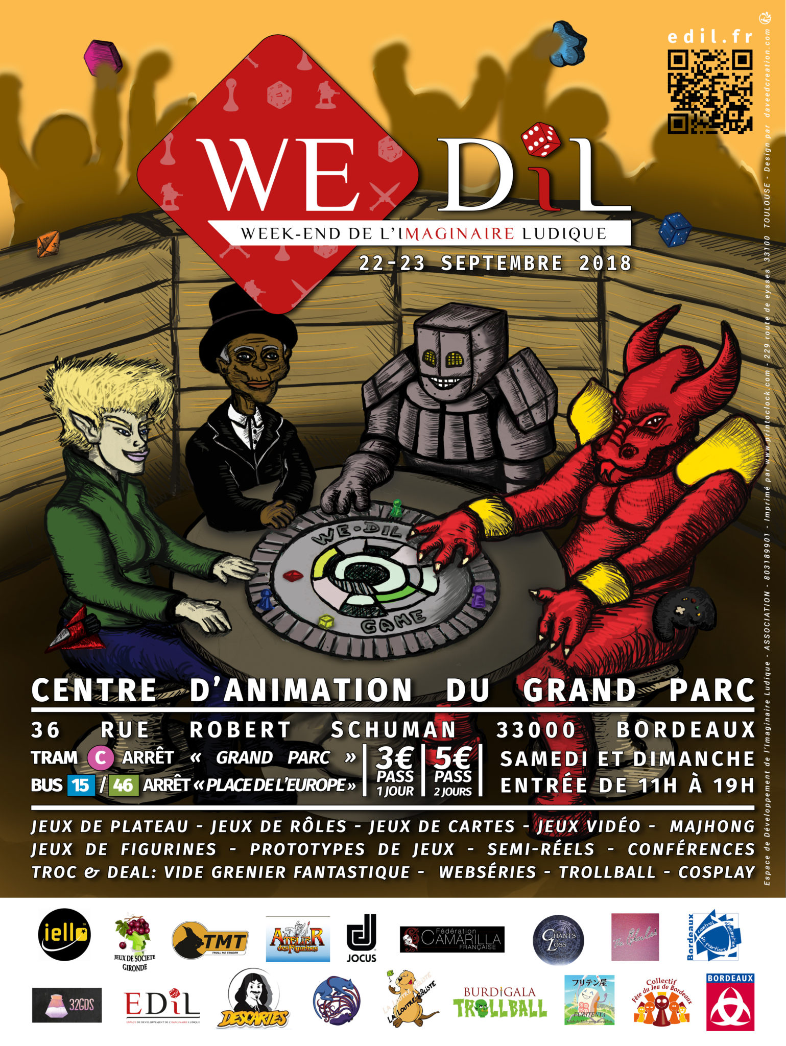 Le WE-DIL: Le Week-End de l’Imaginaire Ludique 2018