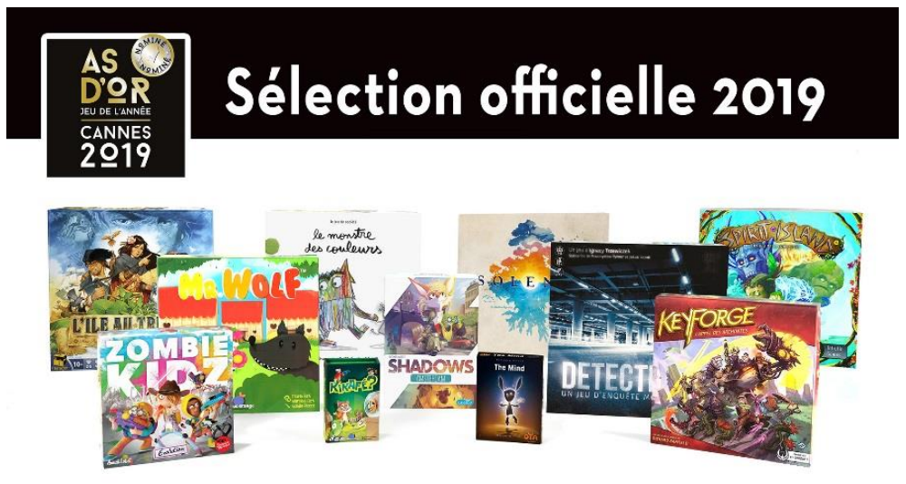 Les jeux nominés au Festival International des Jeux de Cannes